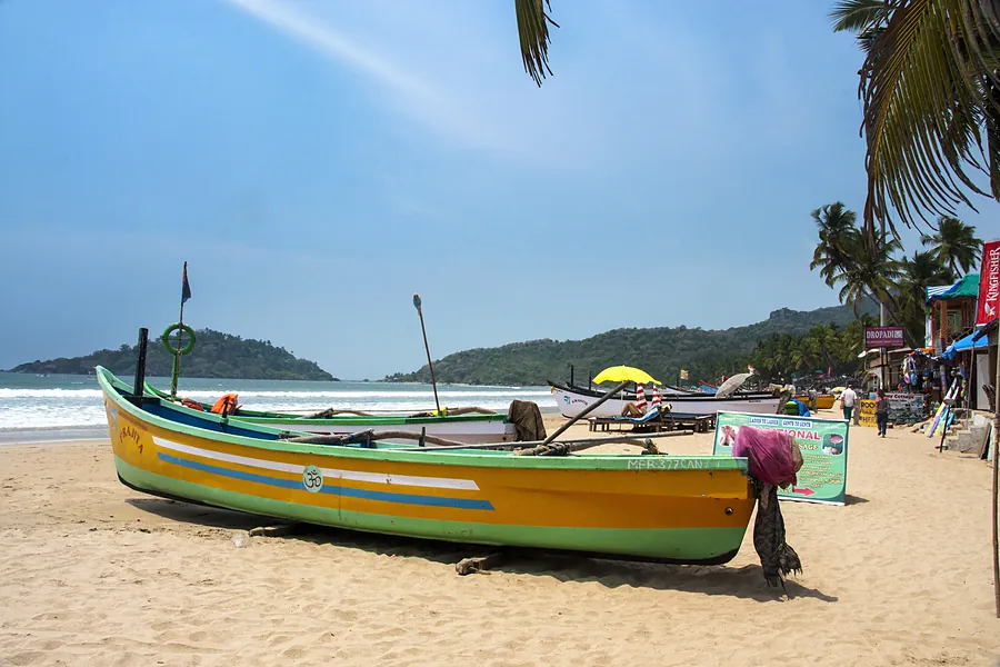 Fishing boats on the sand