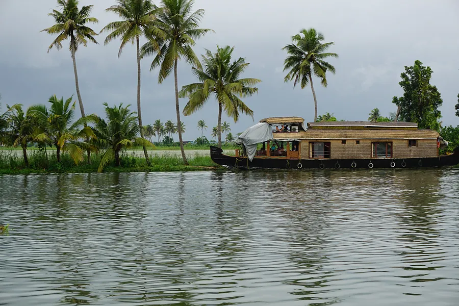 Palm-lined backwaters