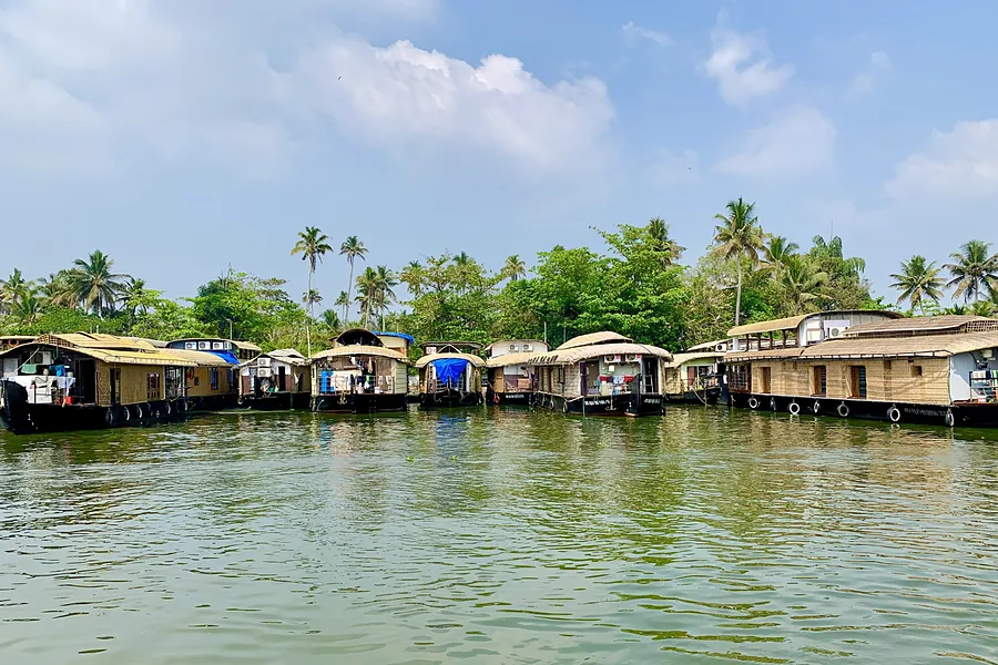 Houseboats at rest