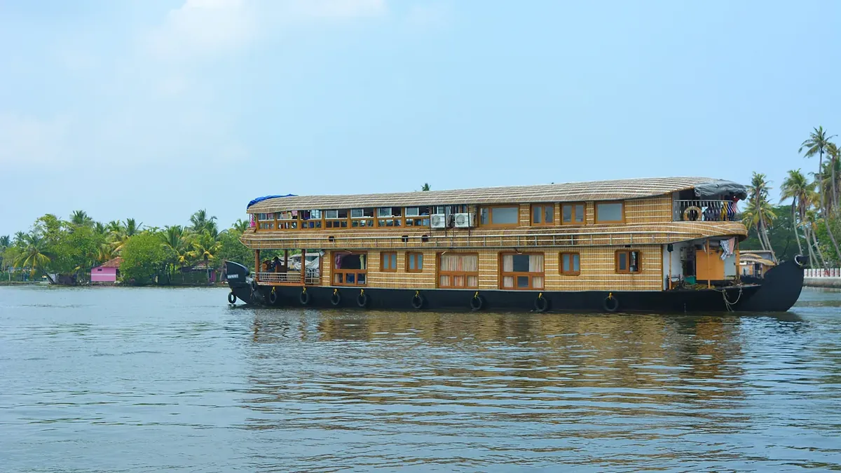 A houseboat on the Kerala backwaters