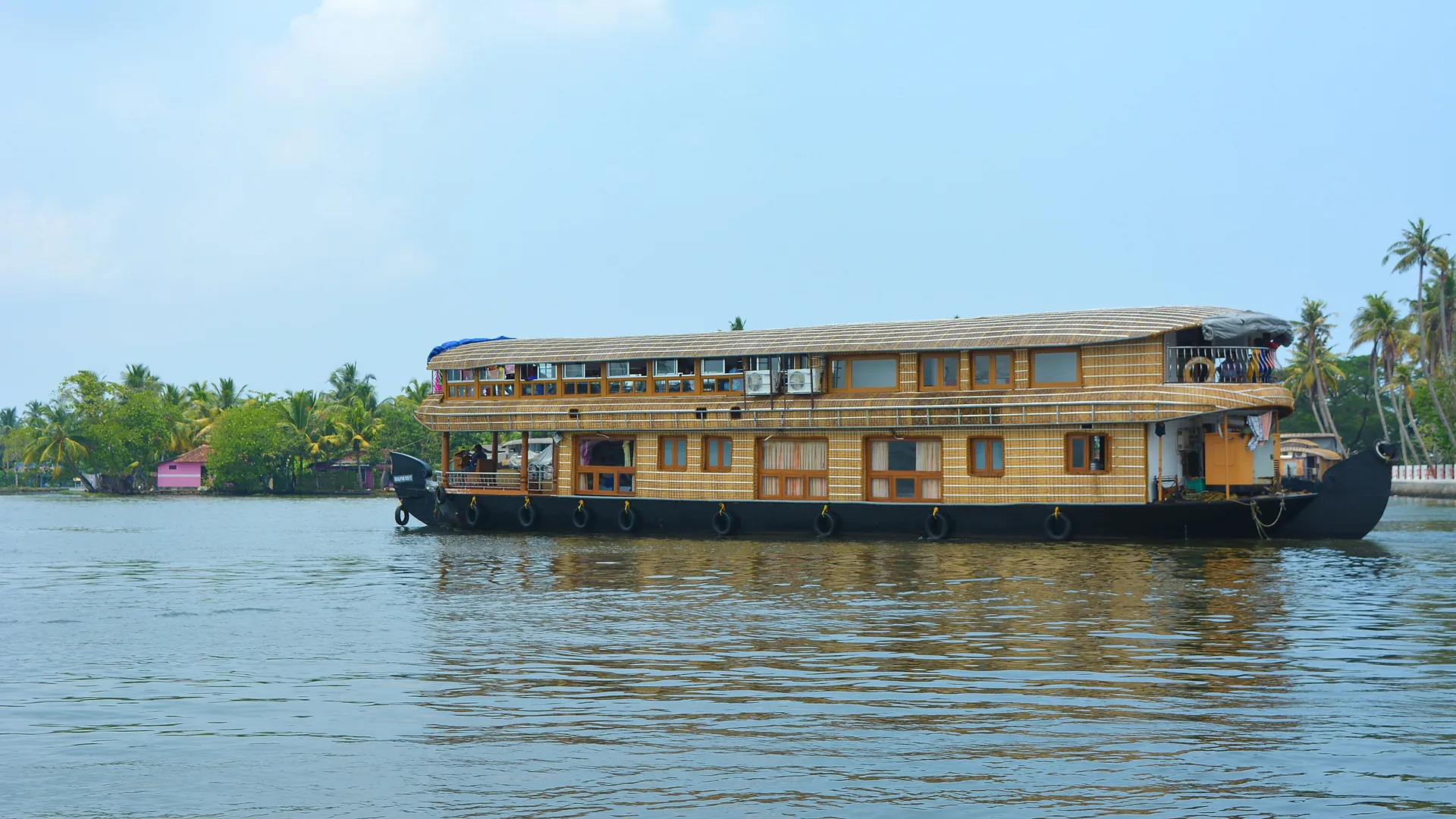 A houseboat on the Kerala backwaters