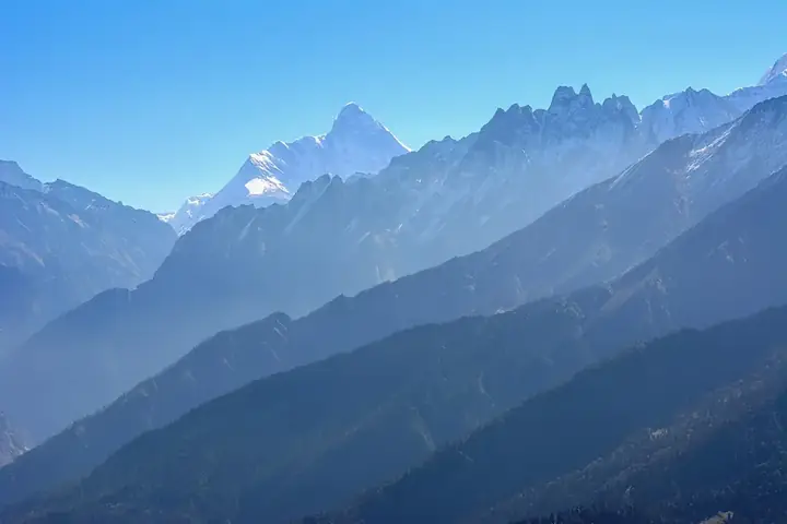 Nanda Devi peak in the Uttarakhand Himalaya